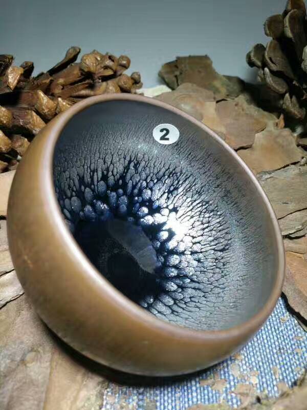 闕梅嬌全手工“福臨”油滴盞：7.5*5