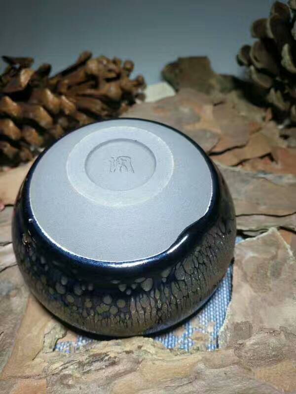 闕梅嬌全手工“福臨”油滴盞：7.5*5