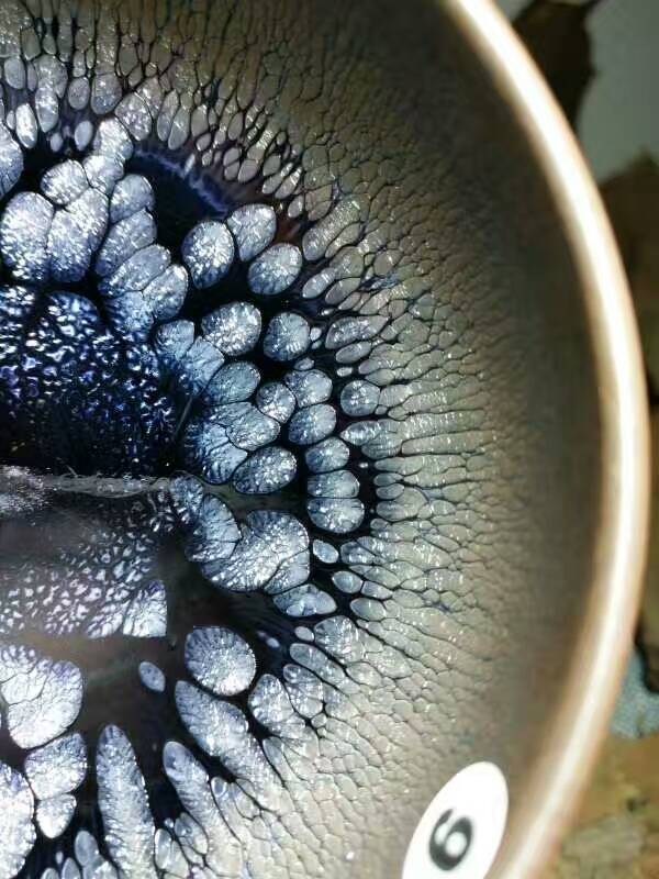 闕梅嬌全手工精品禪定油滴盞：9*5，匠心獨(dú)具