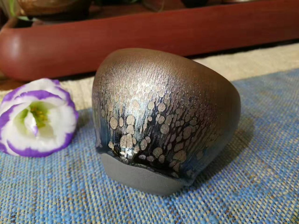 闕梅嬌老師油滴茶盞：7.5*6，全手工打造