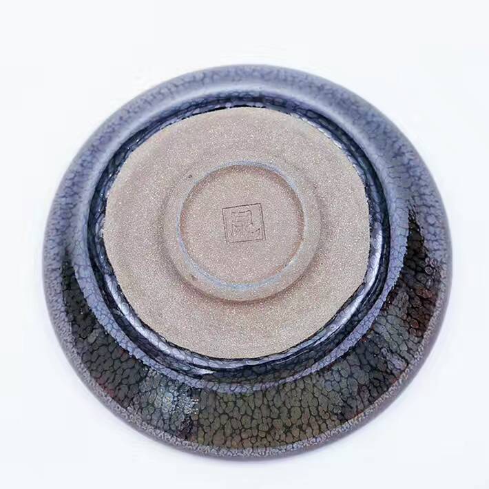 孫福昆9公分油滴盞，器型古樸。