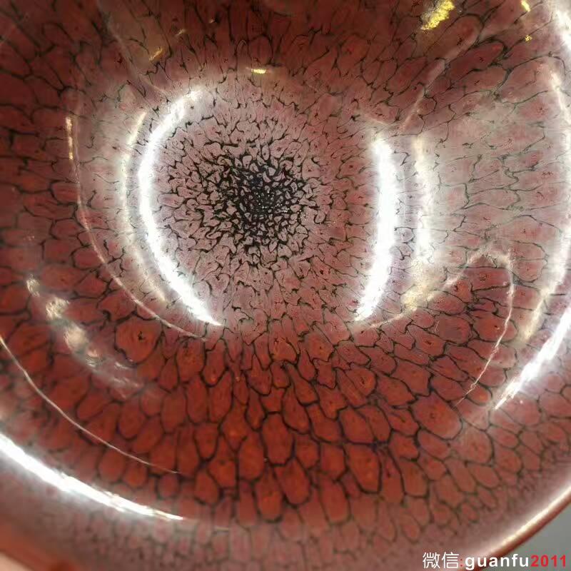 陳大鵬紅鷓鴣斑 口徑10.5高4.5