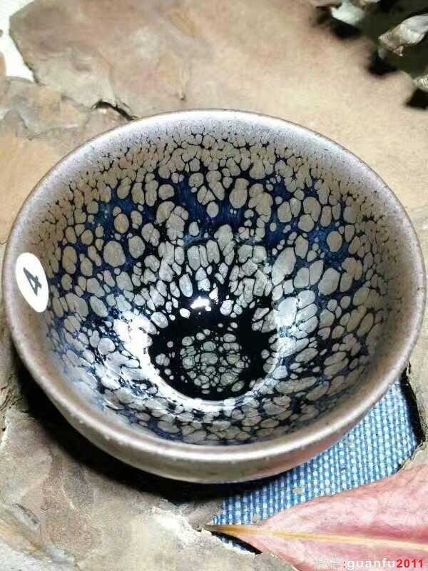 蔡炳盛油滴小盞：口7高4.5