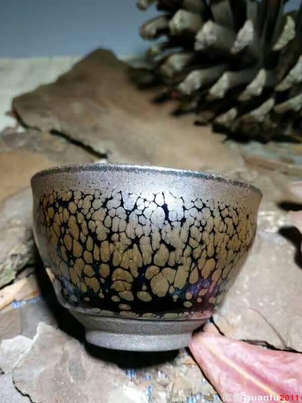 蔡炳盛油滴小盞：口7高4.5