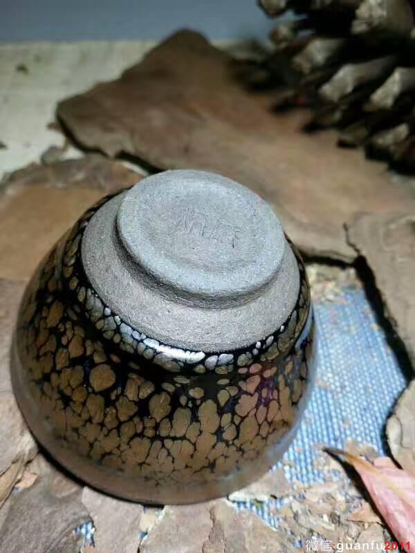 蔡炳盛油滴小盞：口7高4.5