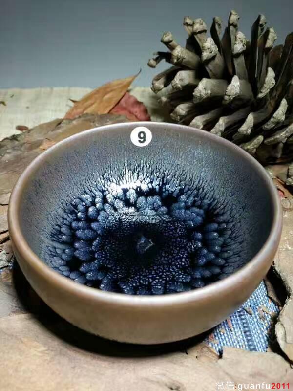 闕梅嬌全手工精品禪定油滴盞：口9高5