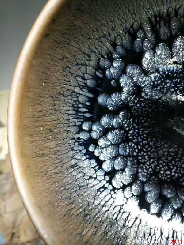 闕梅嬌全手工精品禪定油滴盞：口9高5