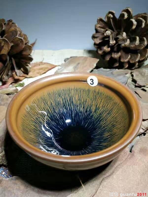 葉禮忠金絲兔毫：口9高5.5，立體感強。