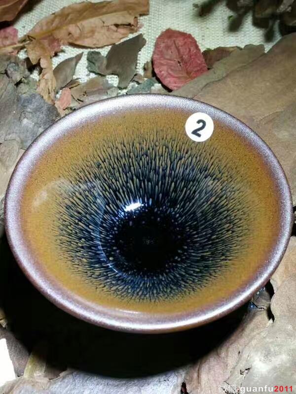 葉禮旺斗笠兔毫小盞：口8.5高4.5