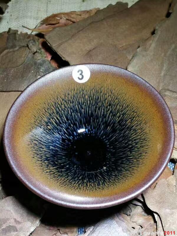 葉禮旺斗笠兔毫小盞：口8.5高4.5