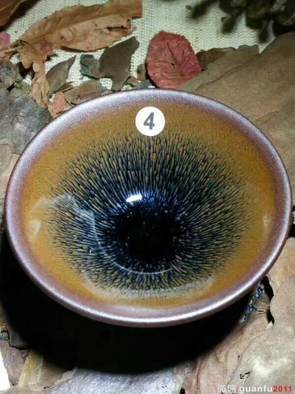 葉禮旺斗笠兔毫小盞：口8.5高4.5