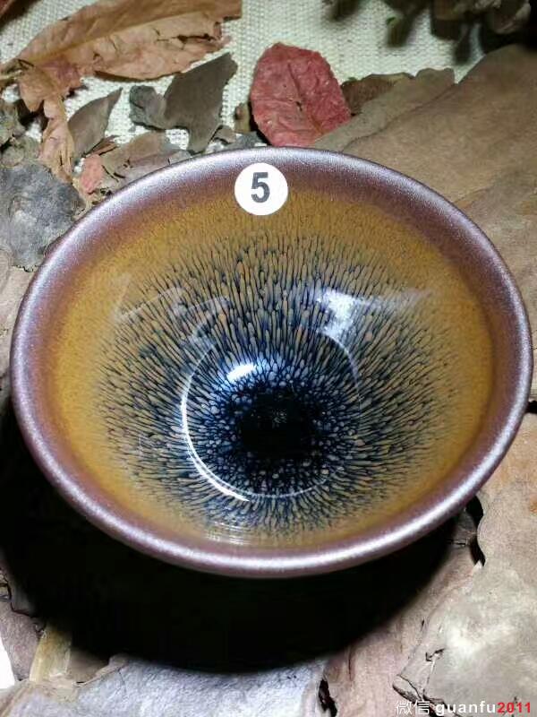 葉禮旺斗笠兔毫小盞：口8.5高4.5