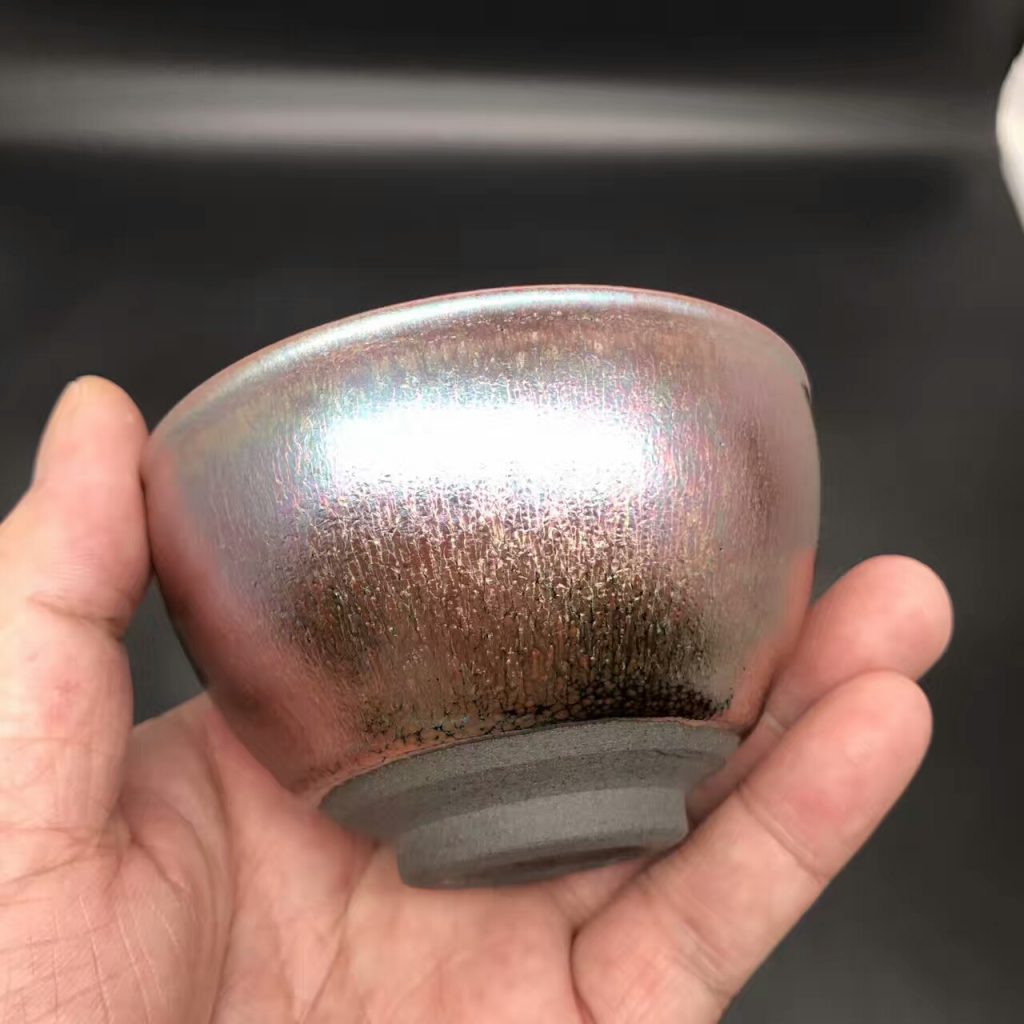 王東凱師傅，金縷油滴盞，口徑8.8高5.1