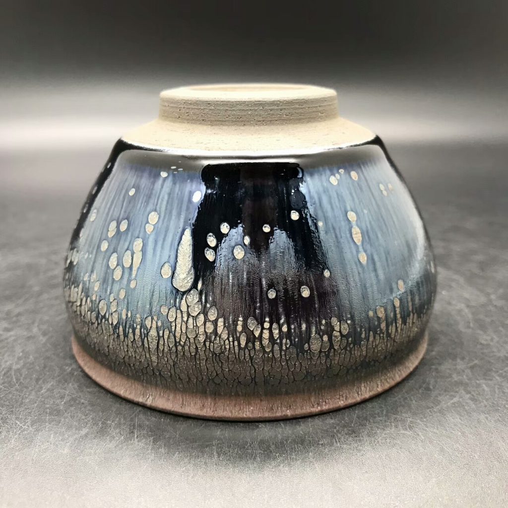 闕梅嬌大師，精品油滴盞，口徑9.2高6.2