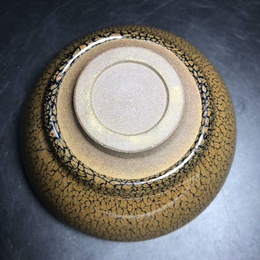 國家級大師-陳大鵬，早期精品黃鷓鴣斑，口徑12.5高7.2