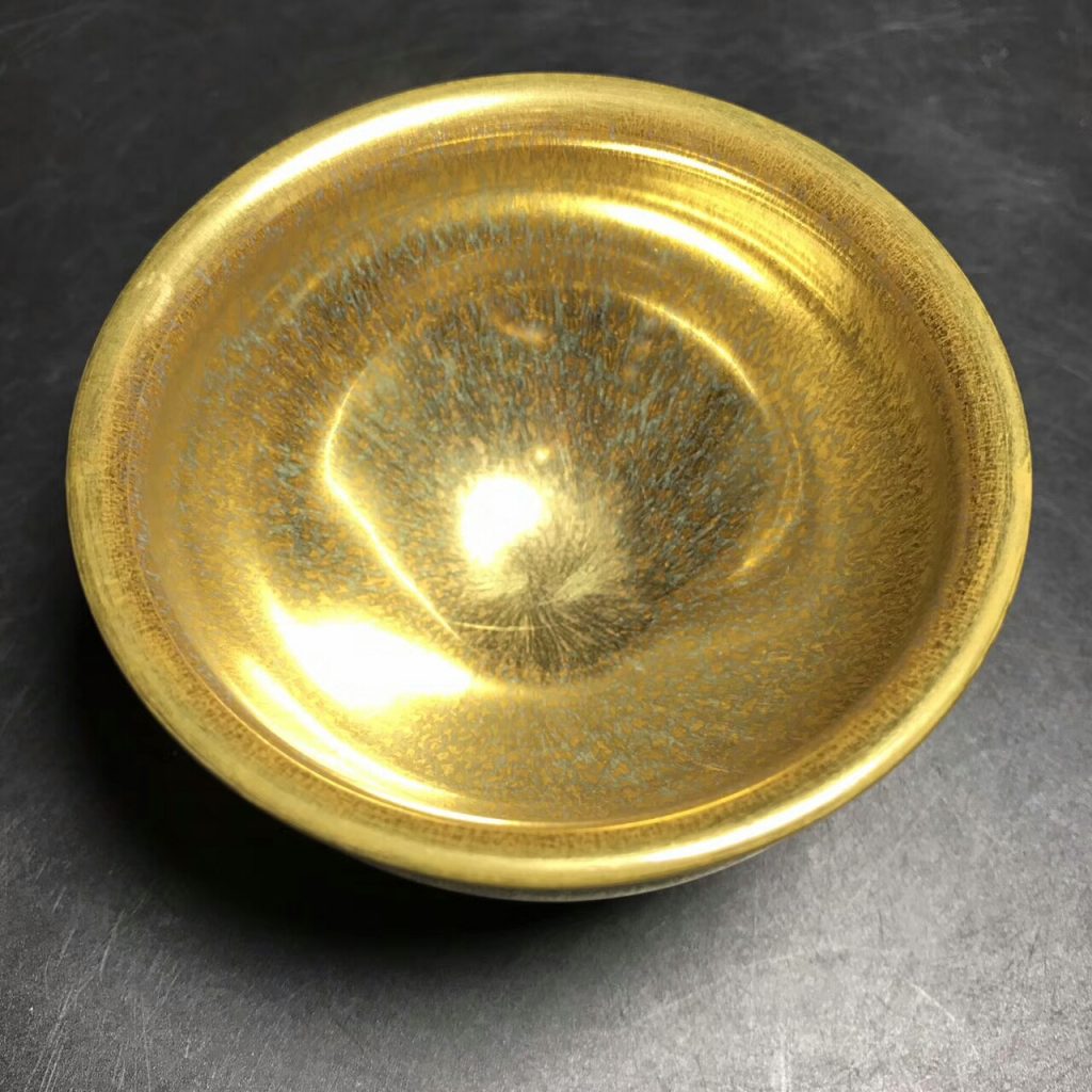 范澤鋒大師，金絲玉豪盞，口徑9高5.6