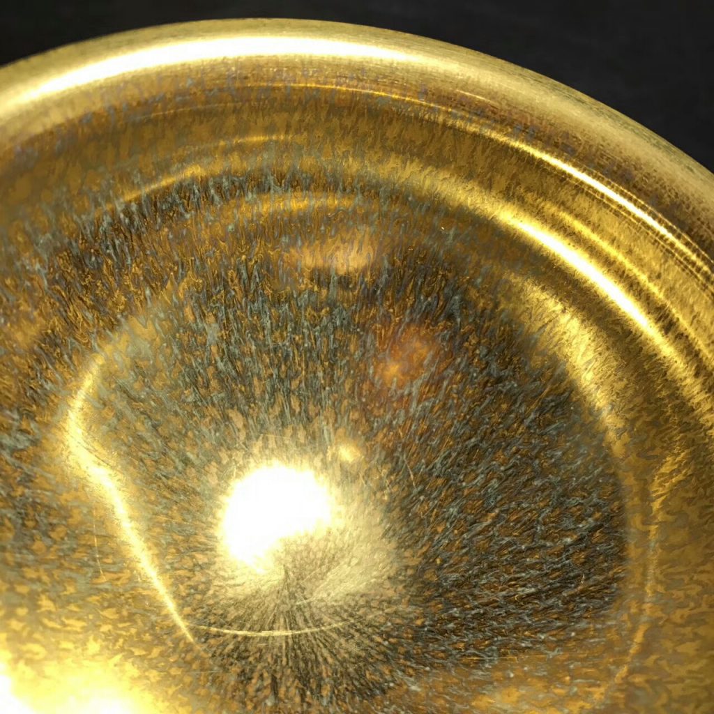 范澤鋒大師，金絲玉豪盞，口徑9高5.6