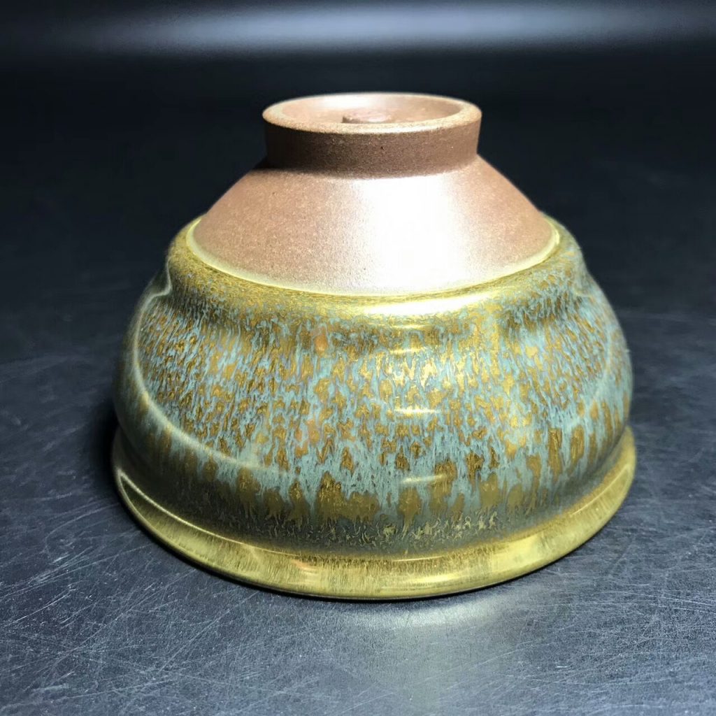 范澤鋒大師，金絲玉豪盞，口徑9高5.6