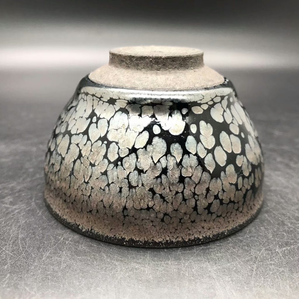 蔡炳盛大師，油滴盞，口徑8.7高5.3