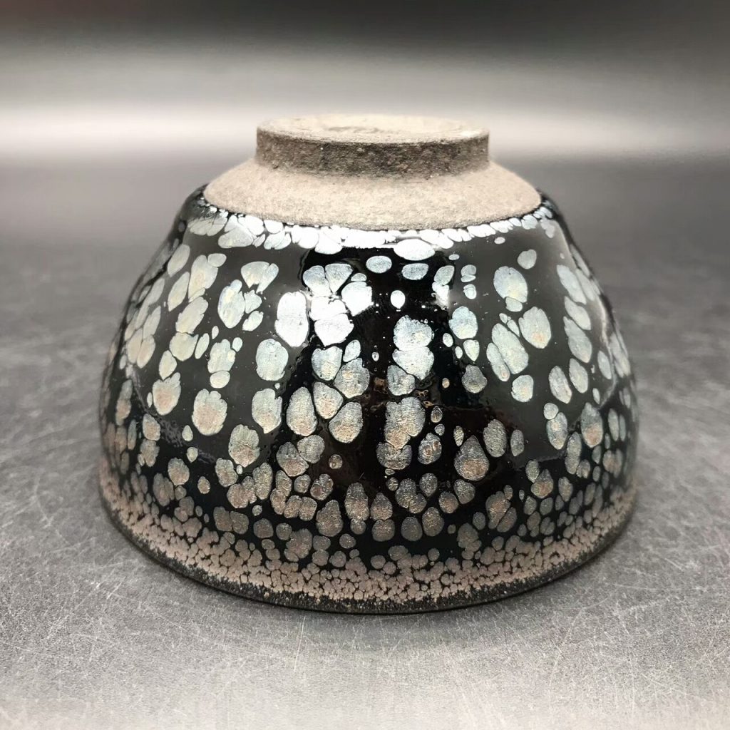 蔡炳盛大師，油滴盞，口徑8.7高5.3