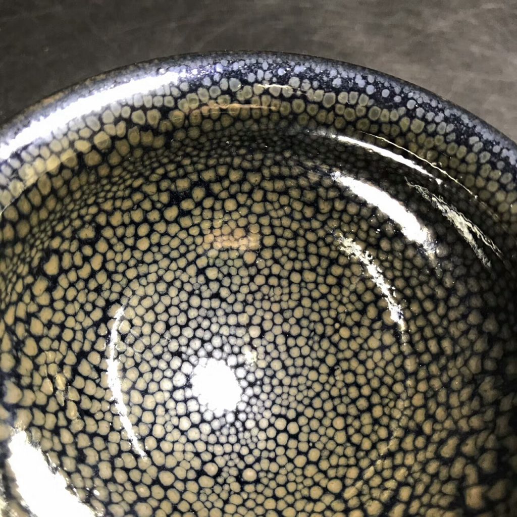 陳大鵬大師，精品華北油滴盞，口徑8.3高4.5