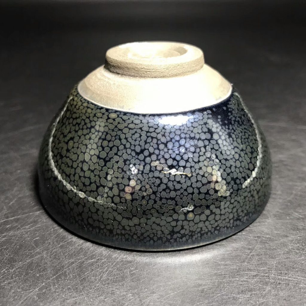 陳大鵬大師，精品華北油滴盞，口徑8.3高4.5