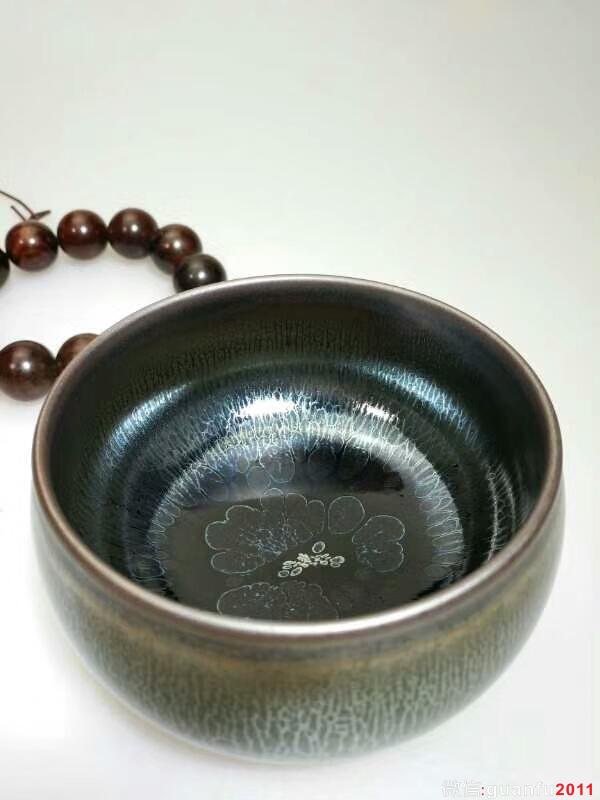 吳立主禪定油滴盞：口8.5高5