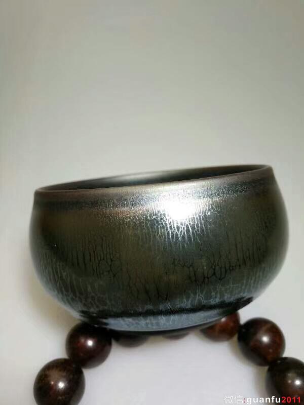 吳立主禪定油滴盞：口8.5高5