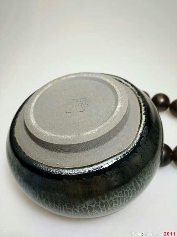 吳立主禪定油滴盞：口8.5高5