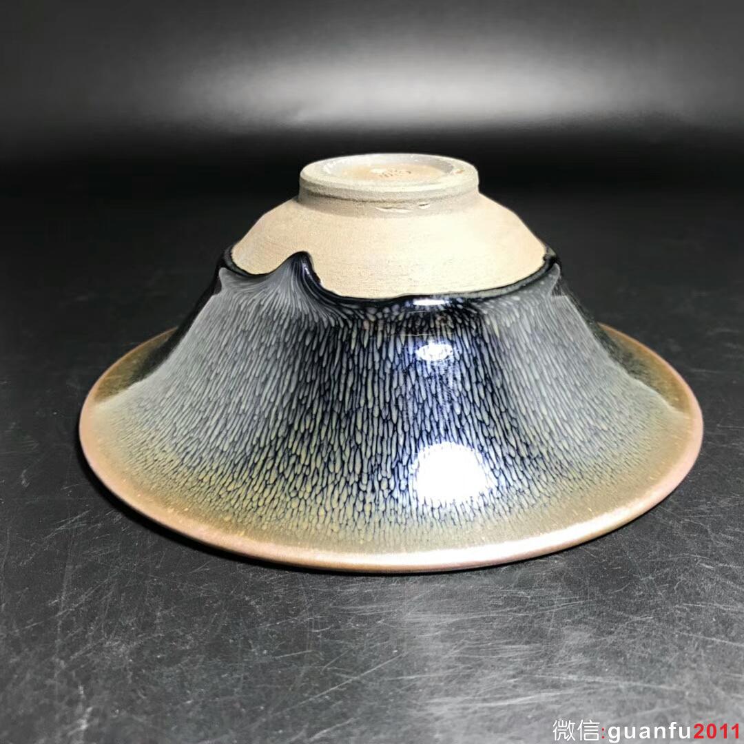 葉禮旺 青毫撇口大盞：口徑15.5*5.8