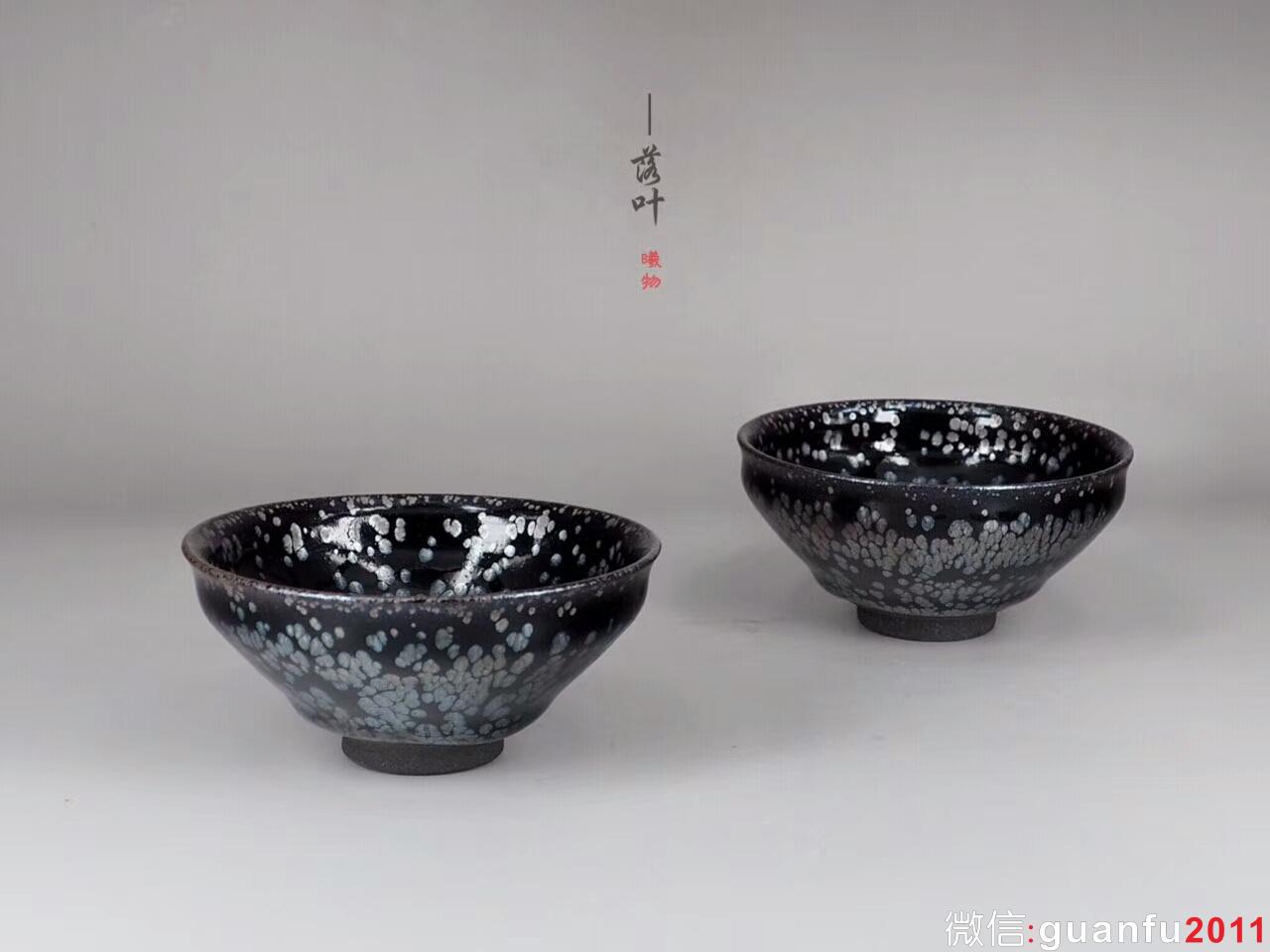 葉詩超師傅 【落葉】 藍(lán)斑對杯