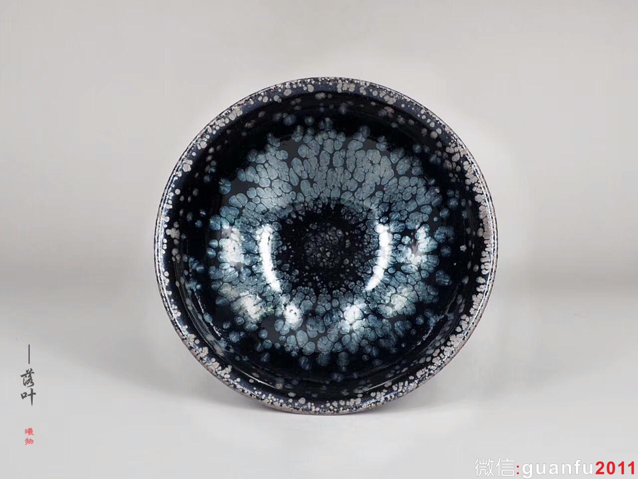 葉詩超師傅 【落葉】 藍(lán)斑對杯