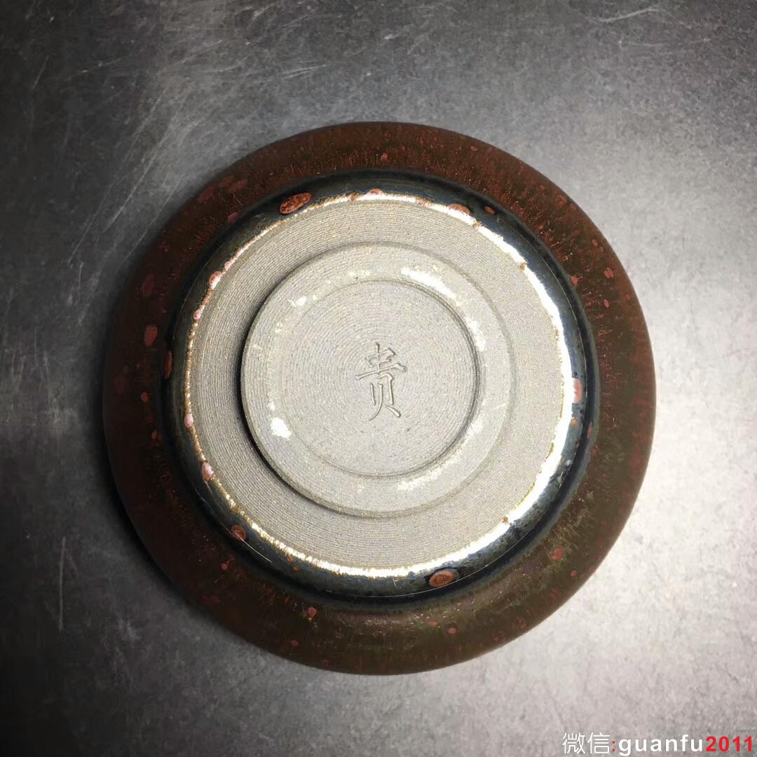 李增貴 七彩紫金盞：口徑9.3*5