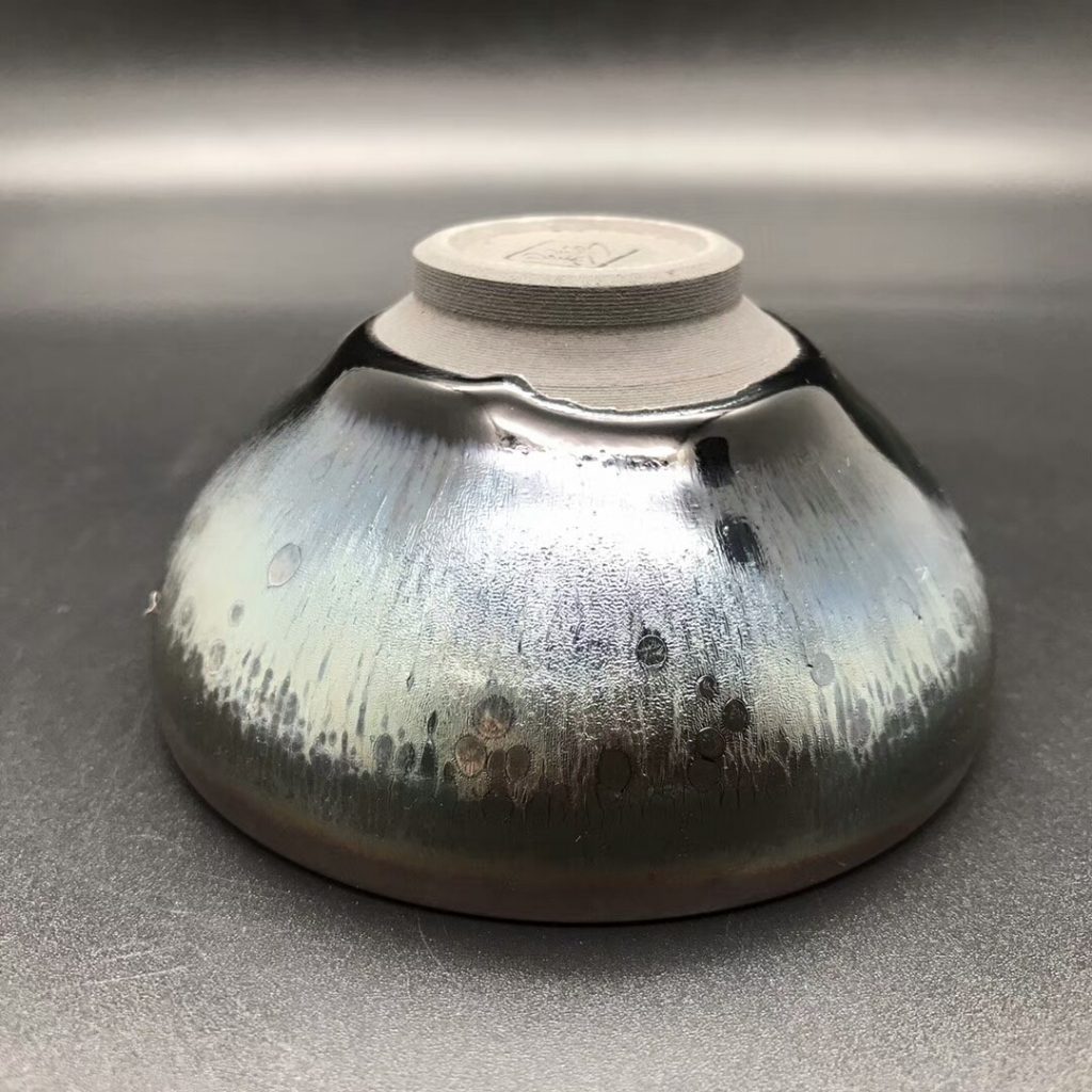 吳立主師傅，精品曜變盞：口徑8.8高4.8