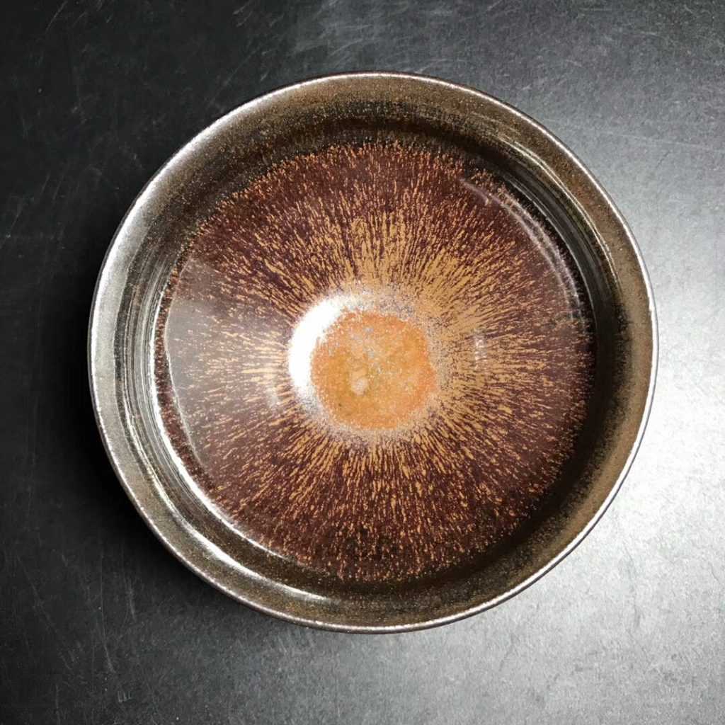 李昌海師傅，精品柴燒兔毫盞：9*5