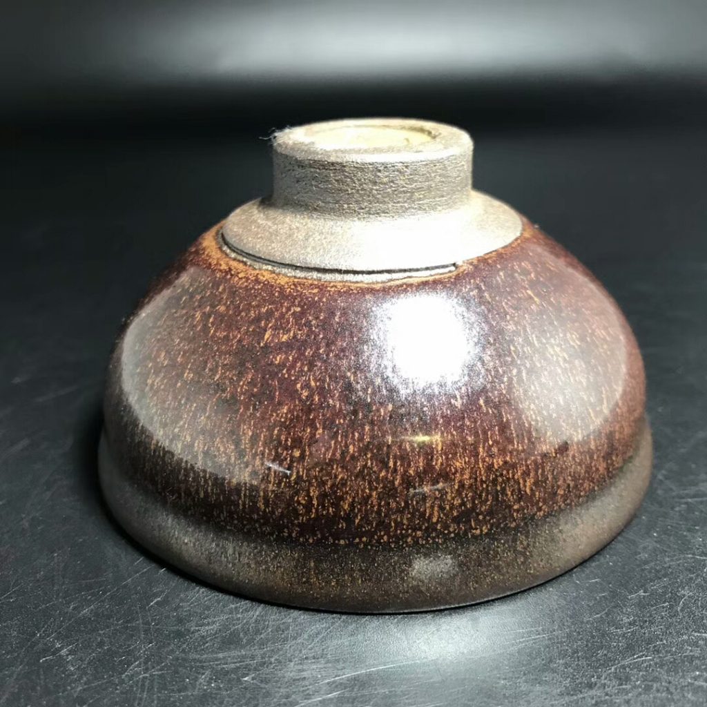 李昌海師傅，精品柴燒兔毫盞：9*5