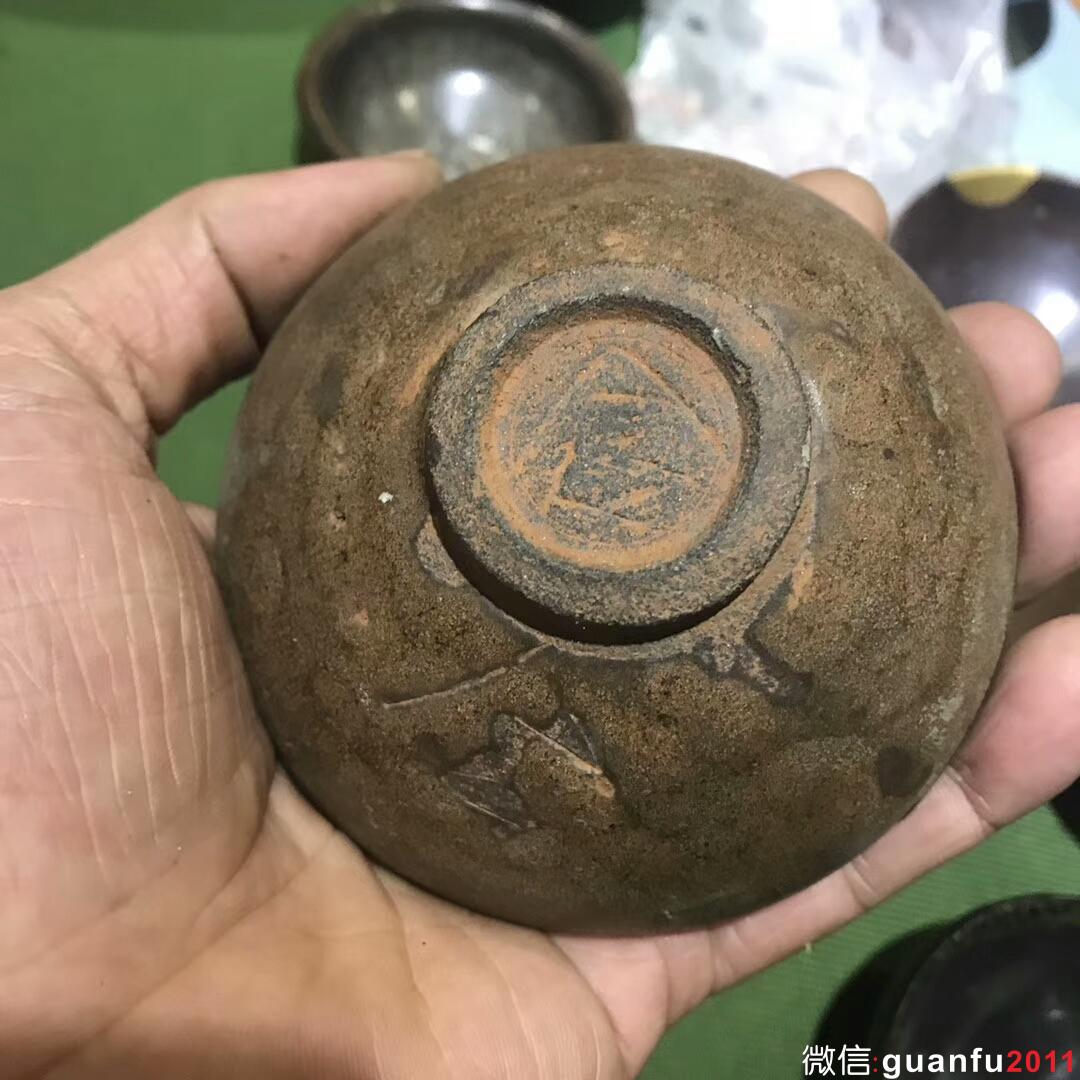 宋代老盞 雙金 款 網(wǎng)紋