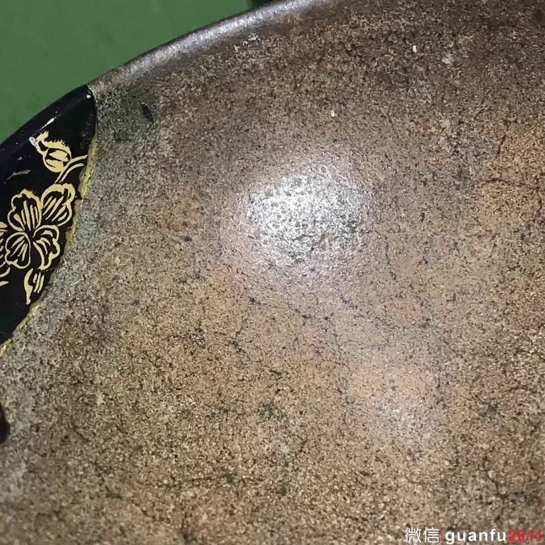 宋代老盞 雙金 款 網(wǎng)紋