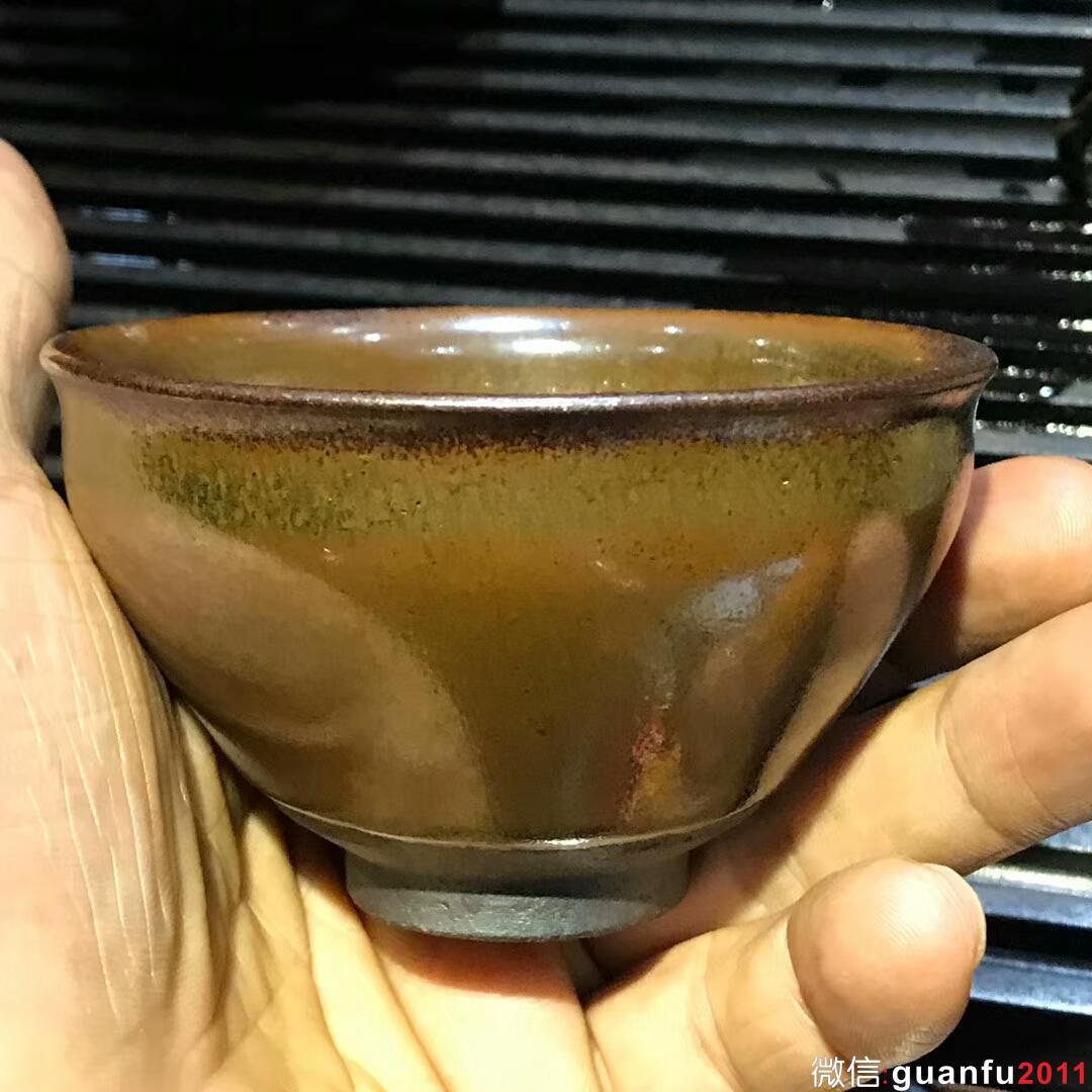 吳興乾師傅 九段乾工 柴燒建窯作品：口徑8.8*5.5