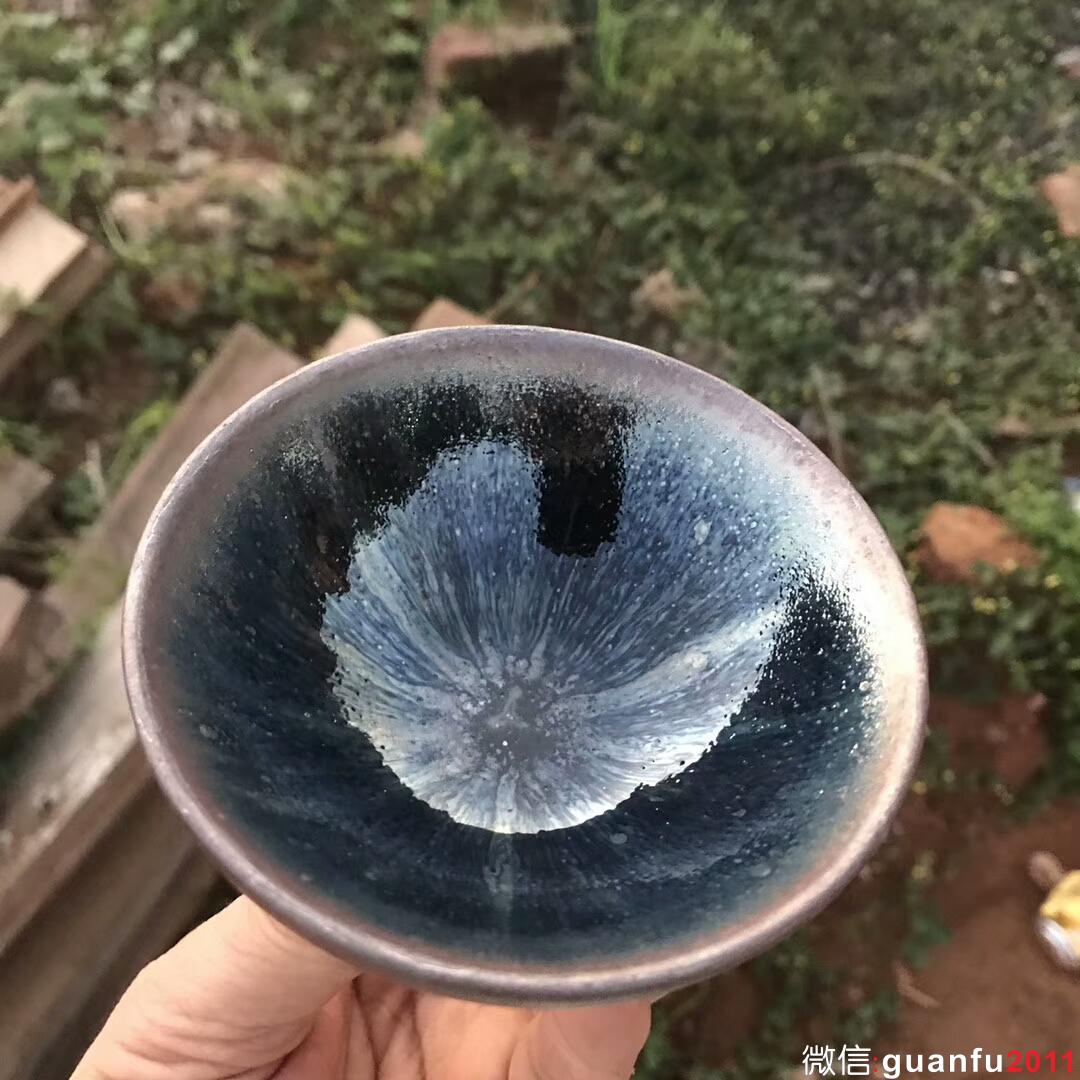 吳興乾師傅 銀光西瓜青藍兔毫