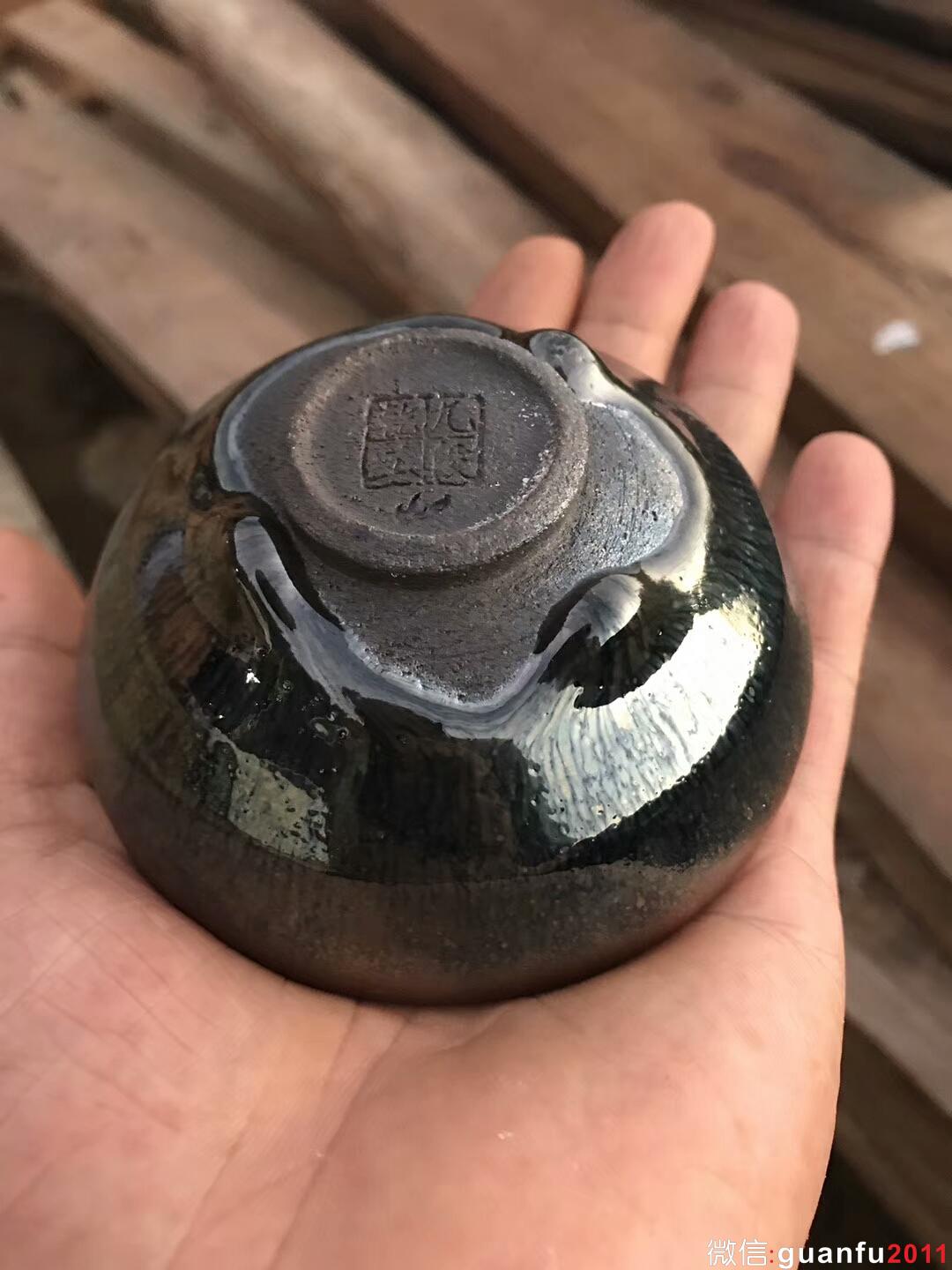 吳興乾師傅 銀光西瓜青藍兔毫