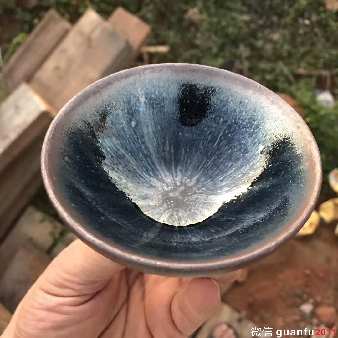 吳興乾師傅 銀光西瓜青藍兔毫