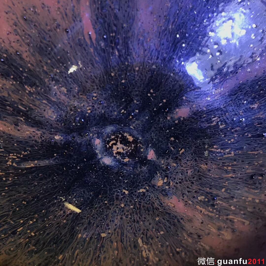 吳興乾師傅 九段乾工 仿建 斂口：口徑9.4*4.5  柿紅西瓜兔毫盞