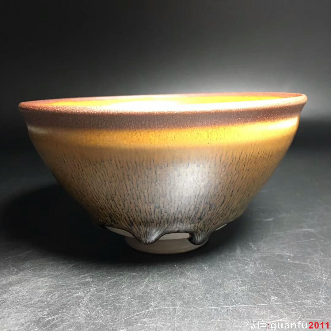 兔毫大師-葉禮旺 束口金兔毫：口徑12.5*6.8