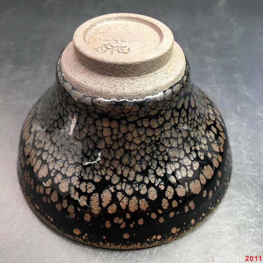 揭繼榮師傅 鷓鴣斑油滴：口徑9.5*5.5