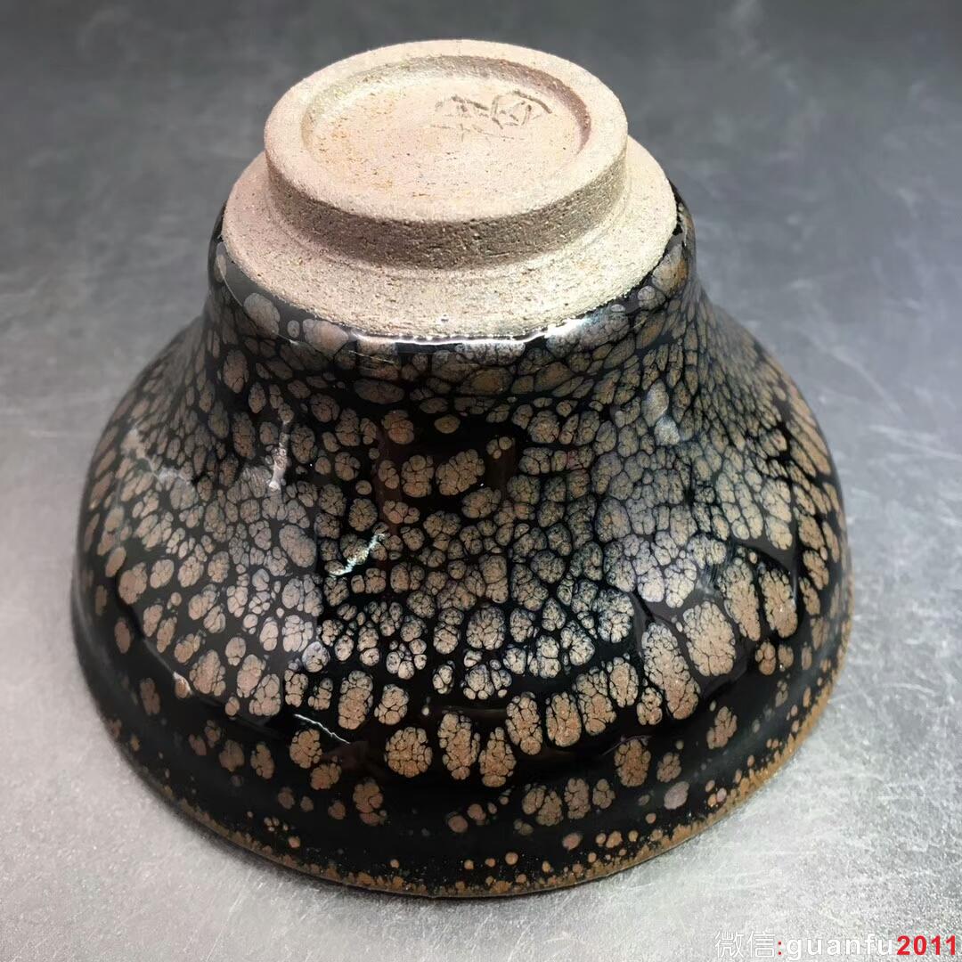 揭繼榮師傅 鷓鴣斑油滴：口徑9.5*5.5