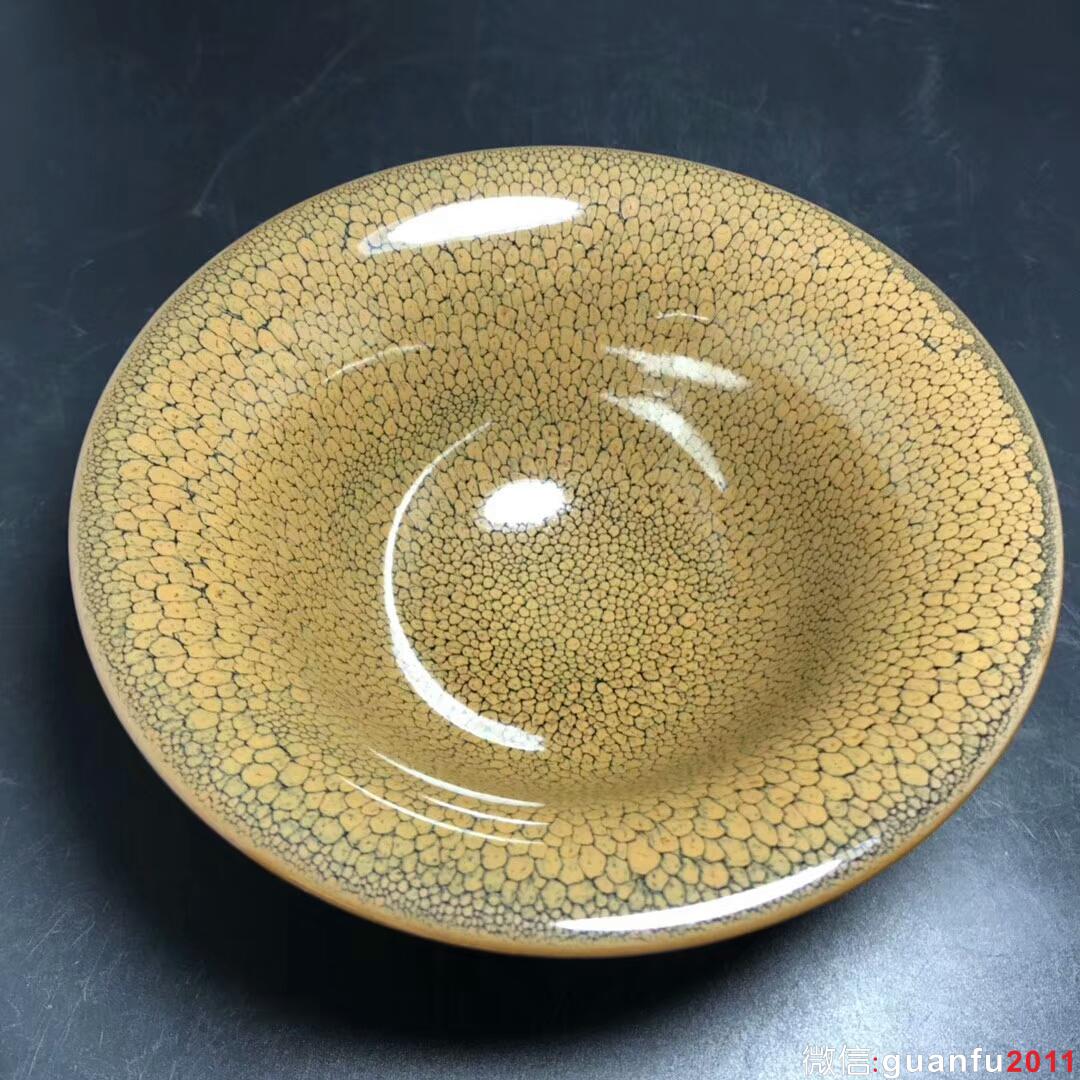 國家級大師-陳大鵬 收藏級黃鷓鴣大盞：口徑16.3*7