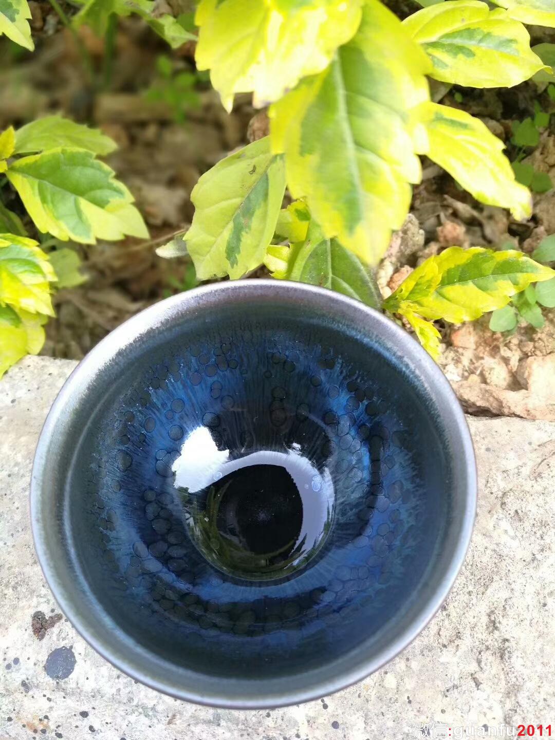 吳立主“曜變藍油滴”：口徑8*5