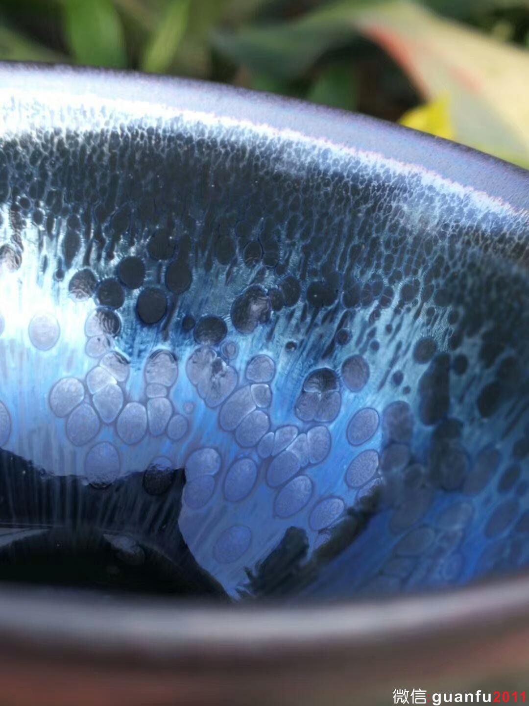 吳立主“曜變藍油滴”：口徑8*5