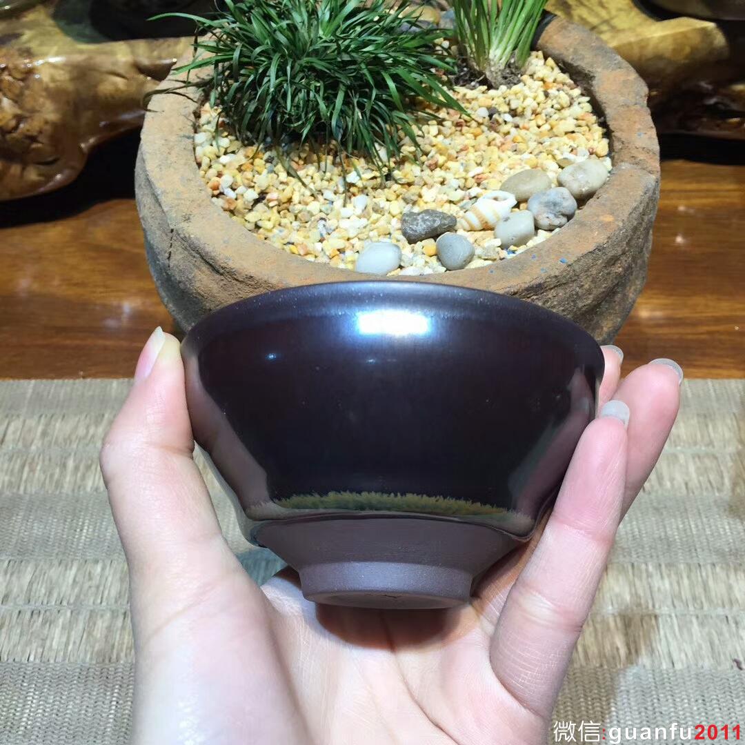 葉禮忠老師 紫氣東來 束口盞：口徑9*5